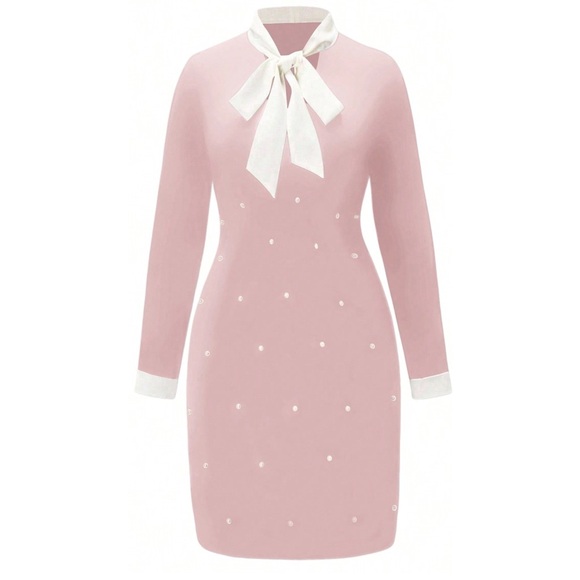 Women's Beaded Studs Decor Knot Collar
Dress - Picture 1 of 3